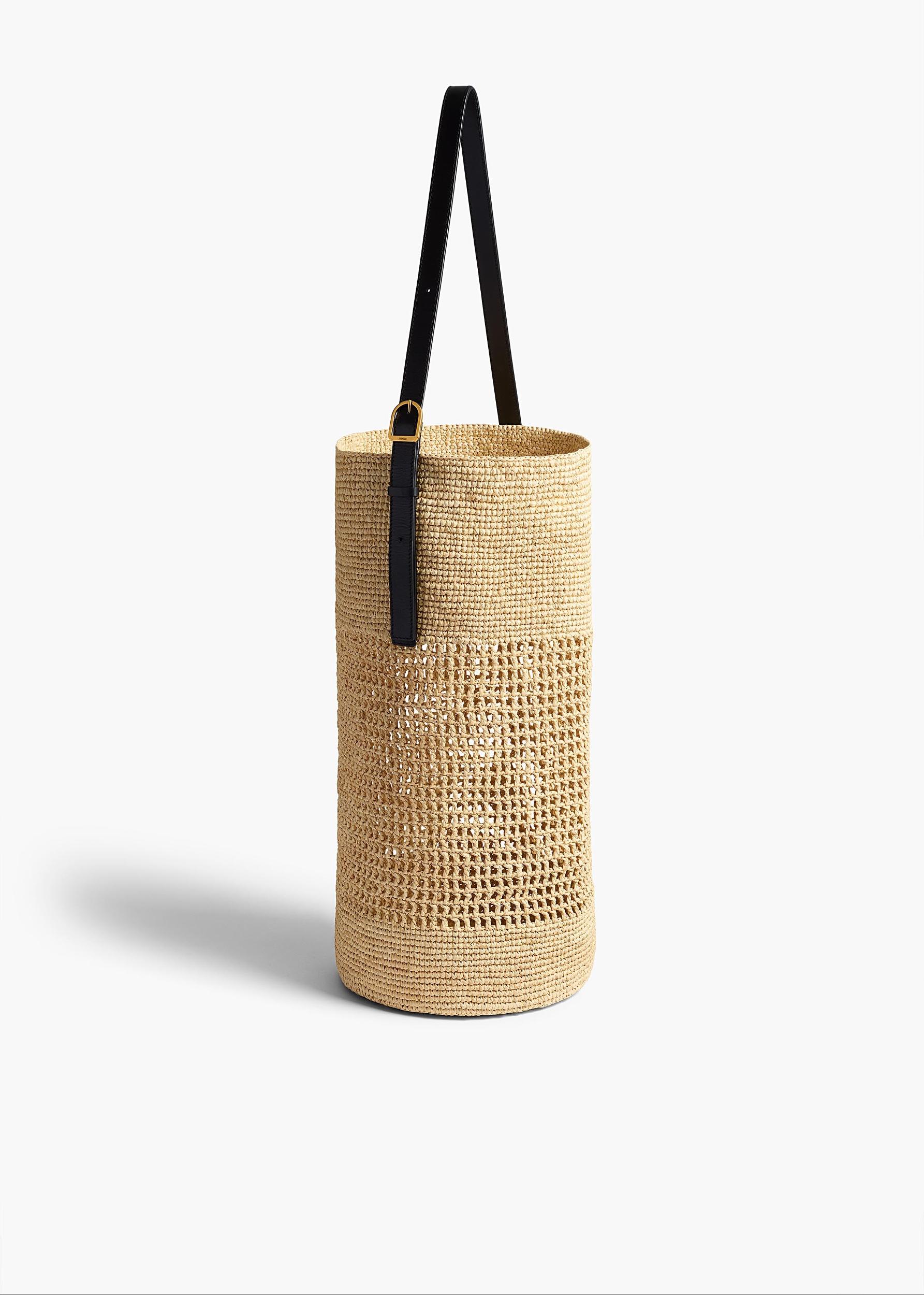 Billie Bucket Bag in Natural Raffia Product Image