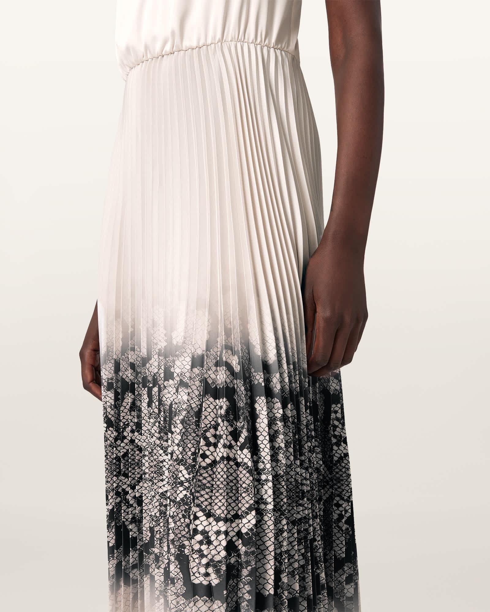 Curtis Ophis 2-in-1 Dress Chalk White | ALLSAINTS US Product Image