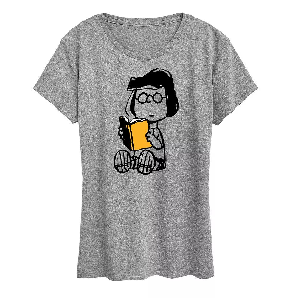 Women's Peanuts Marcie Reading Graphic Tee,  Product Image