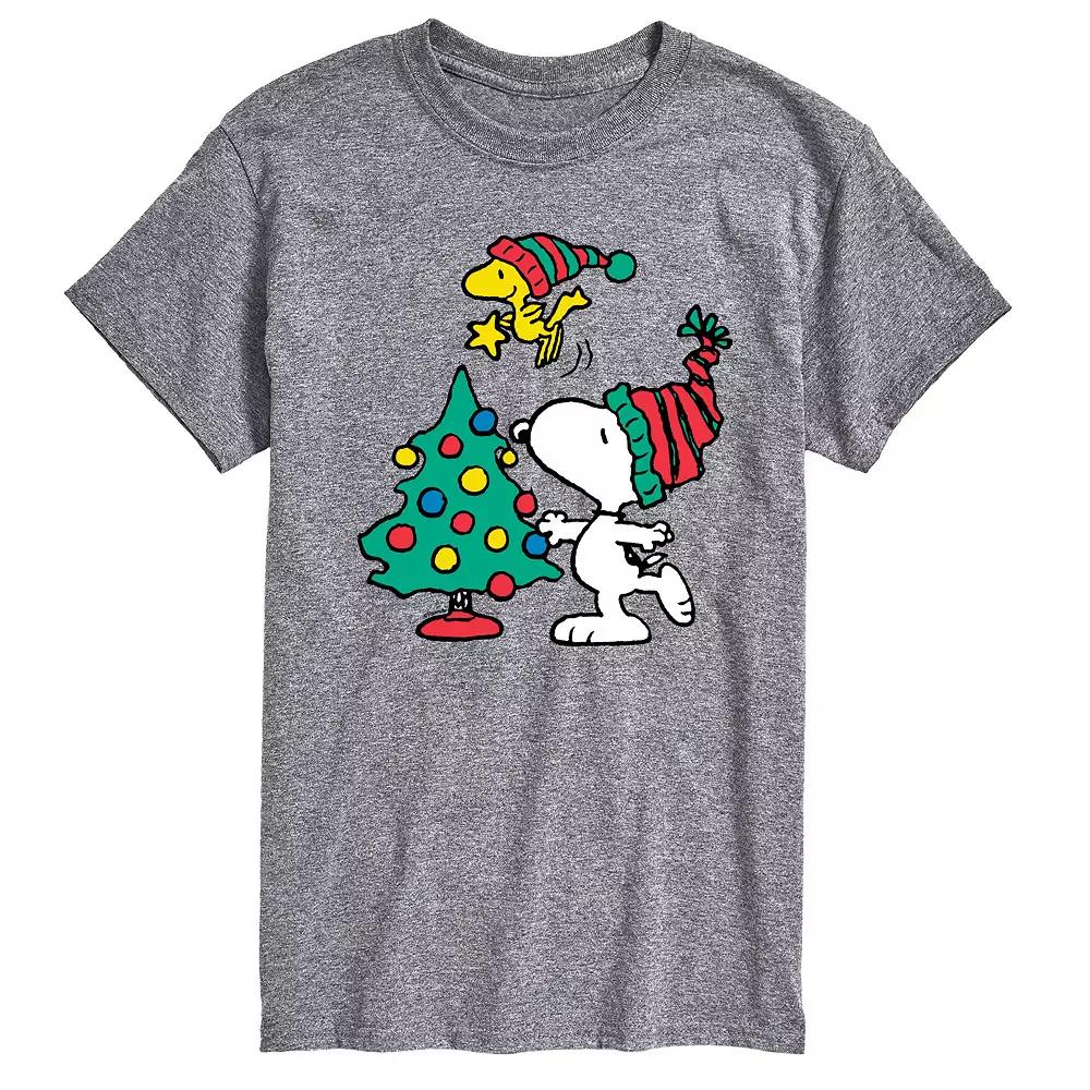 Big & Tall Peanuts Snoopy & Woodstock Tree Graphic Tee, Men's,  Product Image
