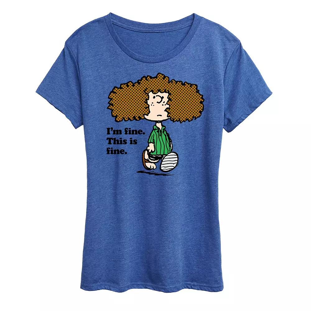 Women's Peanuts Patty I'm Fine Graphic Tee,  Product Image