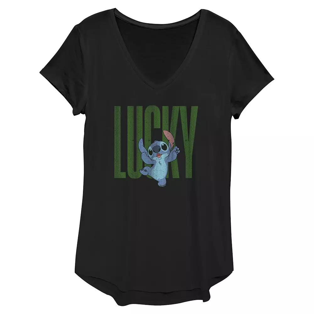Disney's Lilo & Stitch Lucky Stitch Women's Graphic Tee,  Product Image