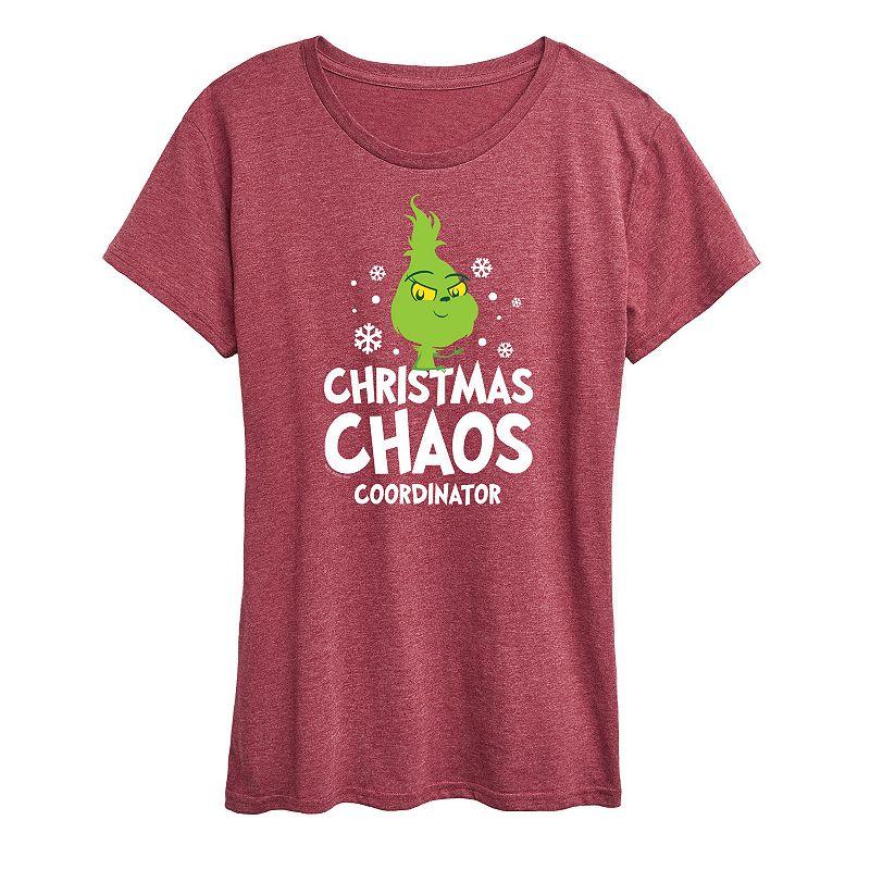 Women's Dr. Seuss Little Grinch Chaos Coordinator Graphic Tee, Girl's,  Product Image