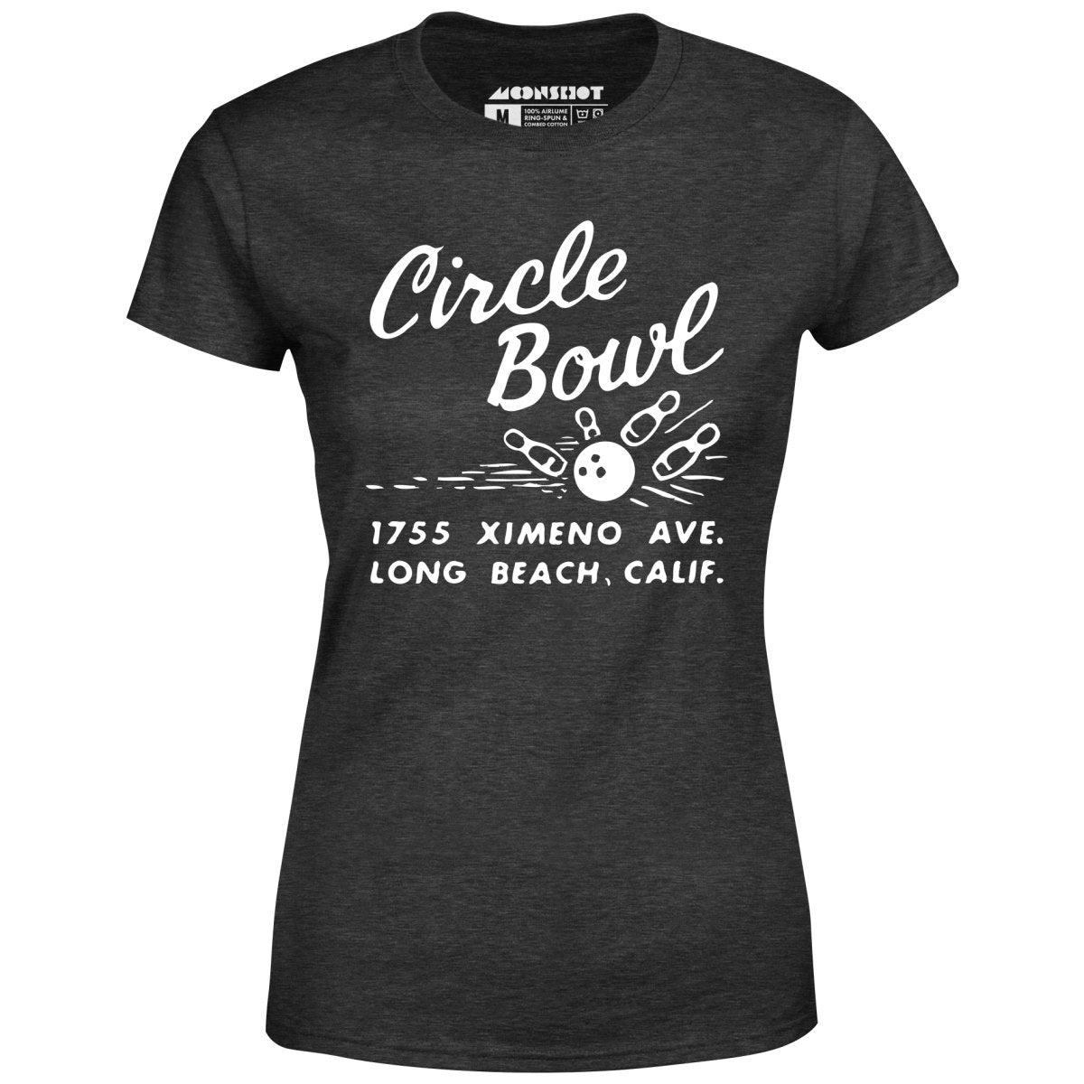 Circle Bowl - Long Beach, CA - Vintage Bowling Alley - Women's T-Shirt Female Product Image
