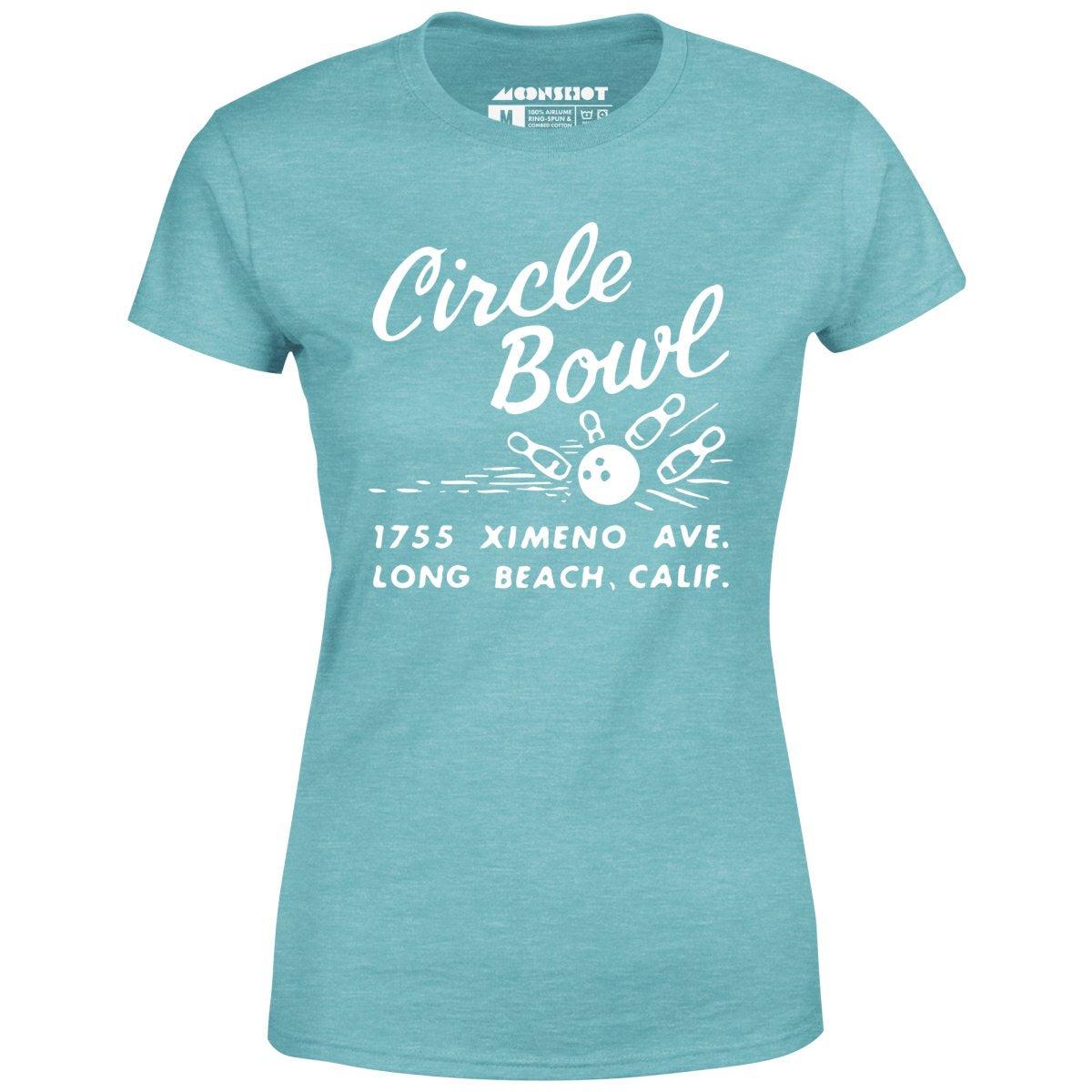 Circle Bowl - Long Beach, CA - Vintage Bowling Alley - Women's T-Shirt Female Product Image