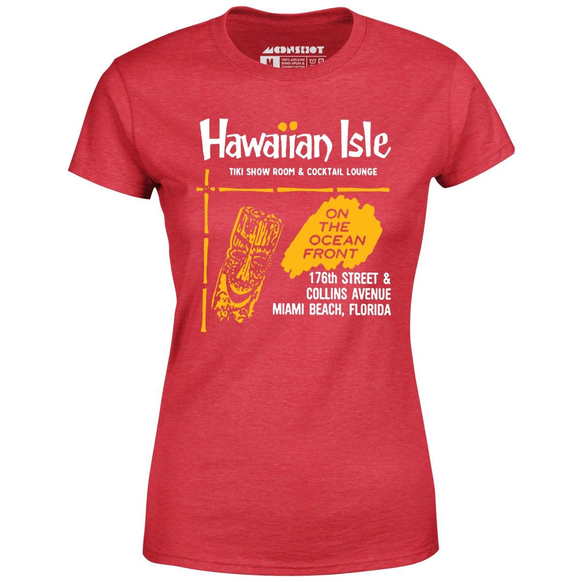 Hawaiian Isle - Miami Beach, FL - Vintage Tiki Bar - Women's T-Shirt Female Product Image