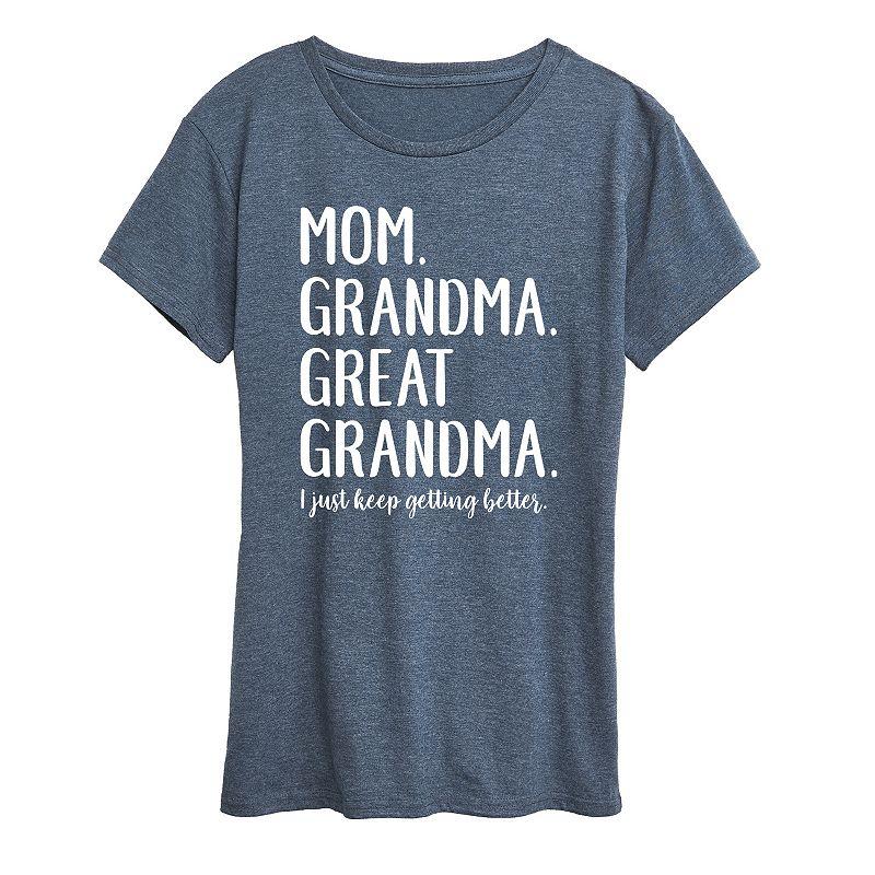 Women's Mom Grandma & Great Grandma Graphic Tee, Girl's,  Product Image