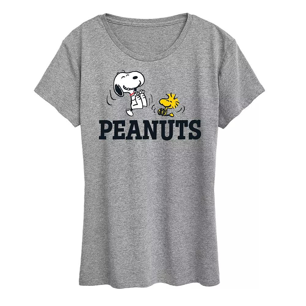 Women's Peanuts Snoopy And Woodstock Graphic Tee, Girl's,  Product Image