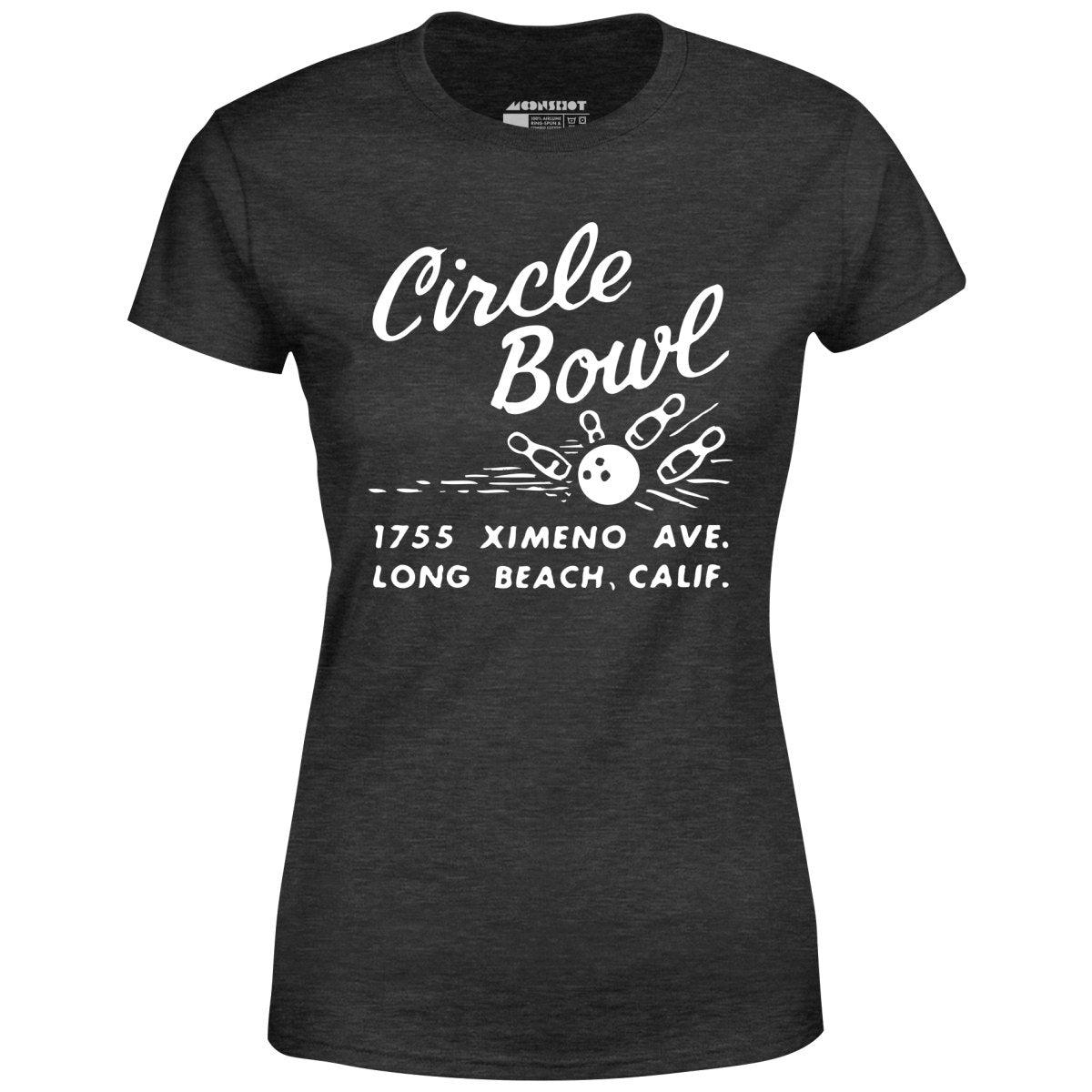 Circle Bowl - Long Beach, CA - Vintage Bowling Alley - Women's T-Shirt Female Product Image