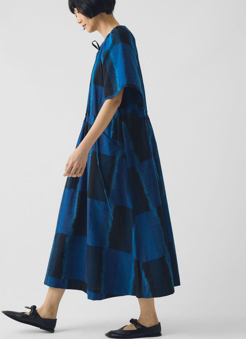 Sobremesa Cotton Ikat Dress | Bright Blue Product Image