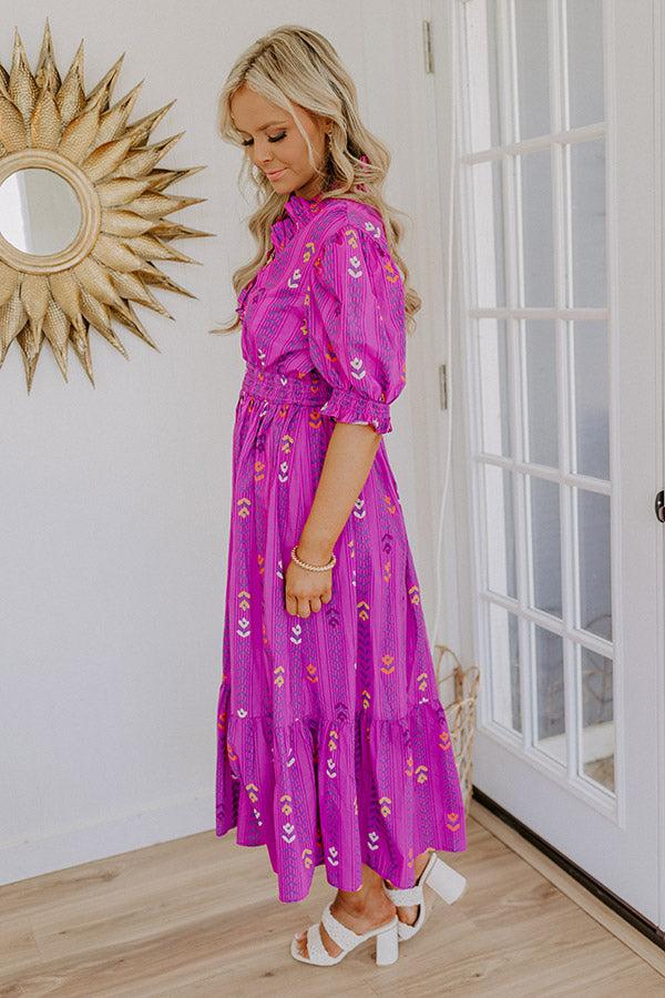 Sunday Chic Floral Midi Dress Product Image