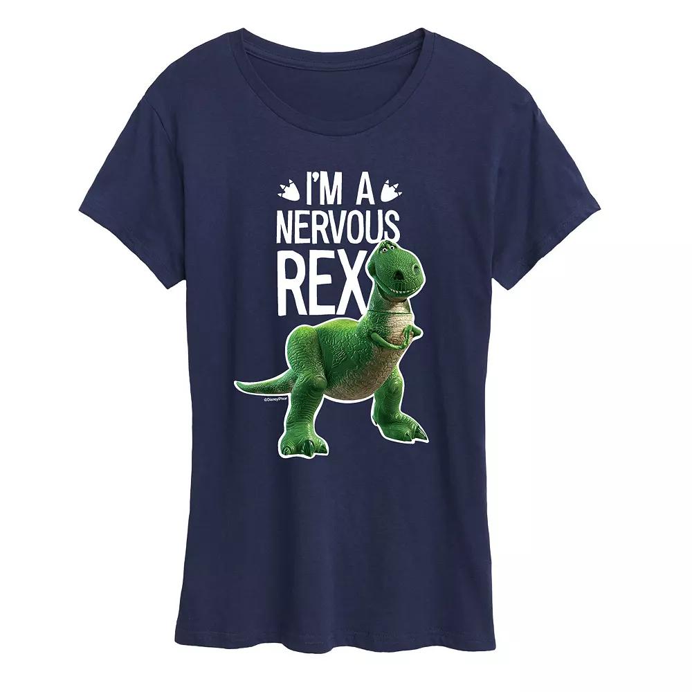 Disney / Pixar's Toy Story Women's Nervous Rex Graphic Tee, Girl's,  Product Image