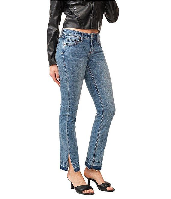 Dear John Playback Mid Rise Slim Straight Color Block Hem Ankle Length Jeans Product Image