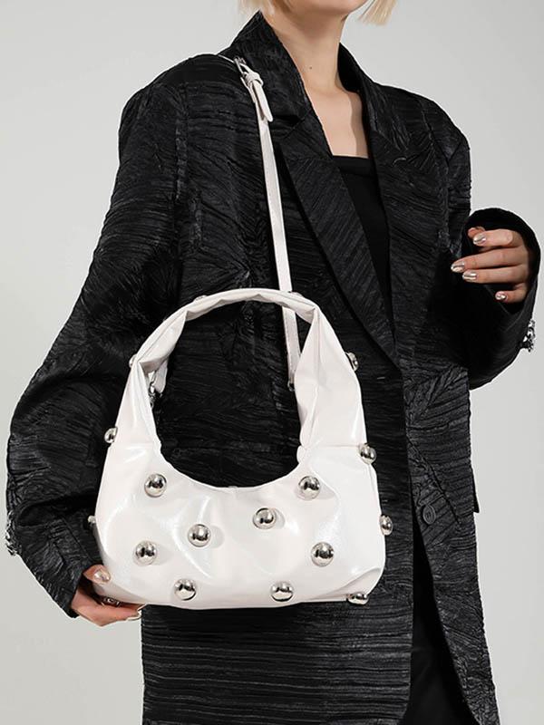 Geometric Rivet Handbags Shoulder Bags Product Image