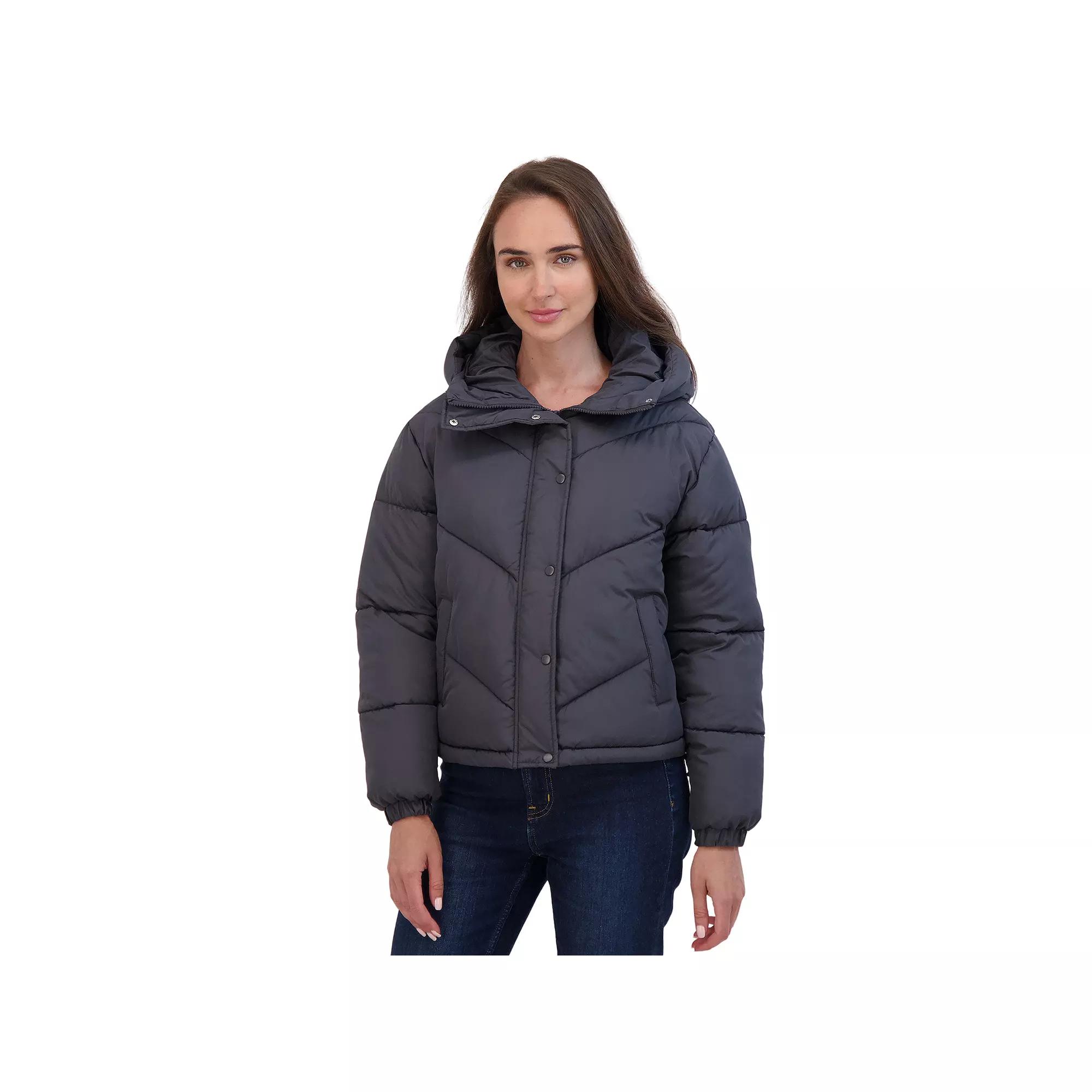 Juniors' Sebby Short Puffer Jacket, Women's,  Product Image