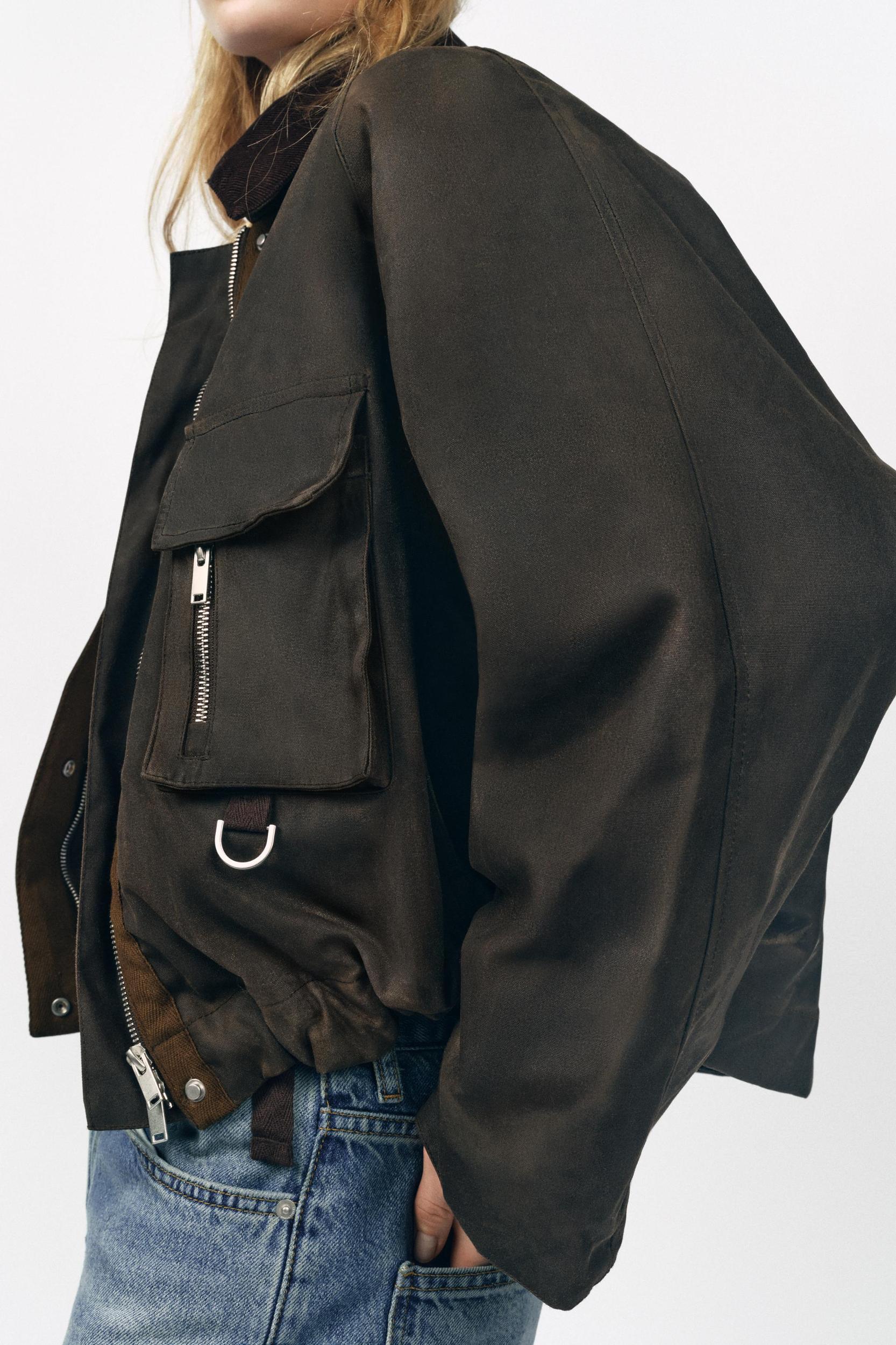 CORDUROY COLLAR WAXED JACKET ZW COLLECTION Product Image