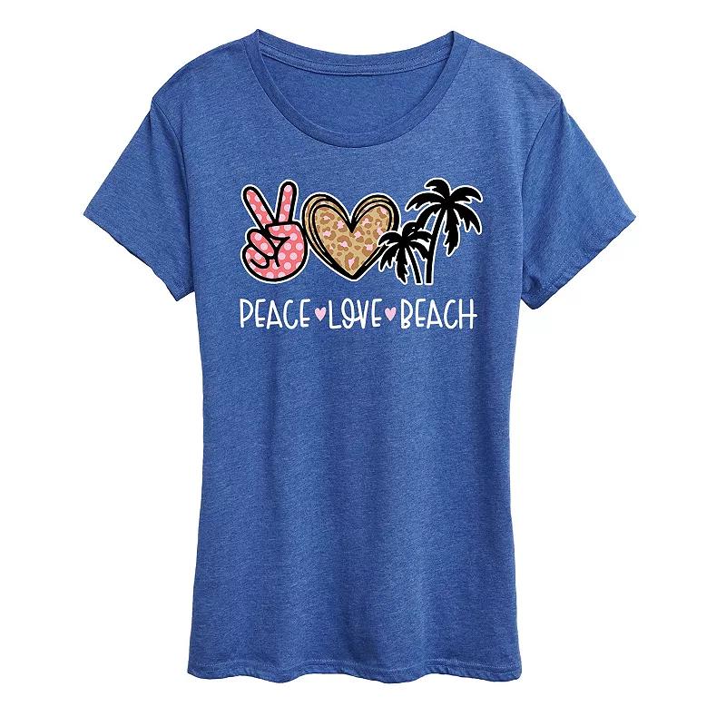 Women's Peace Love Beach Graphic Tee,  Product Image