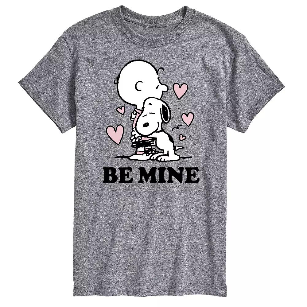 Big & Tall Peanuts Be Mine Tee, Men's,  Product Image