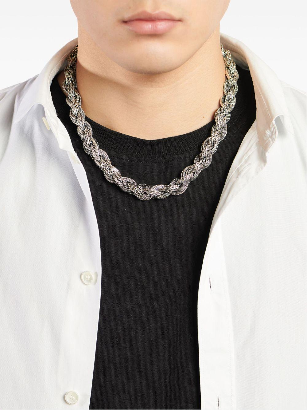 rope-chain sterling-silver necklace Product Image