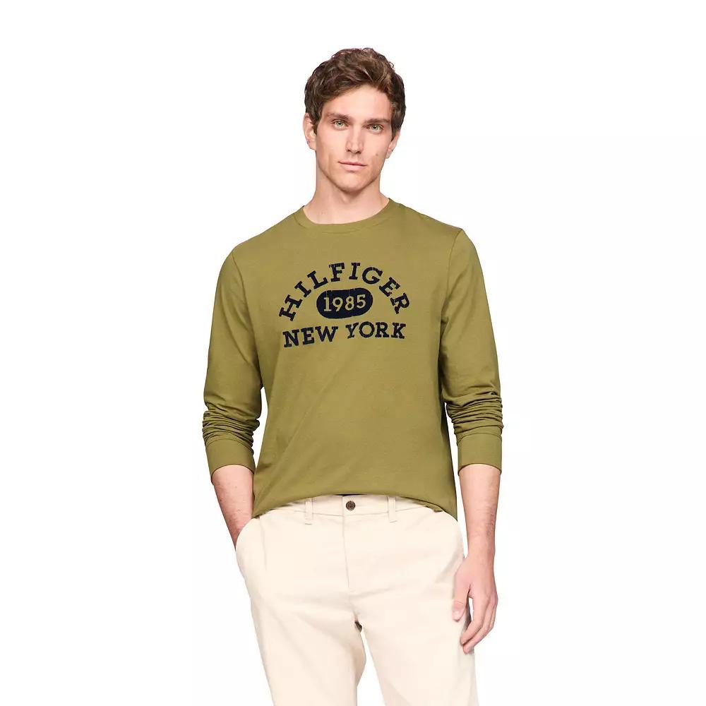 Men's Tommy Hilfiger Monotype Collegiate Long Sleeve Tee,  Product Image