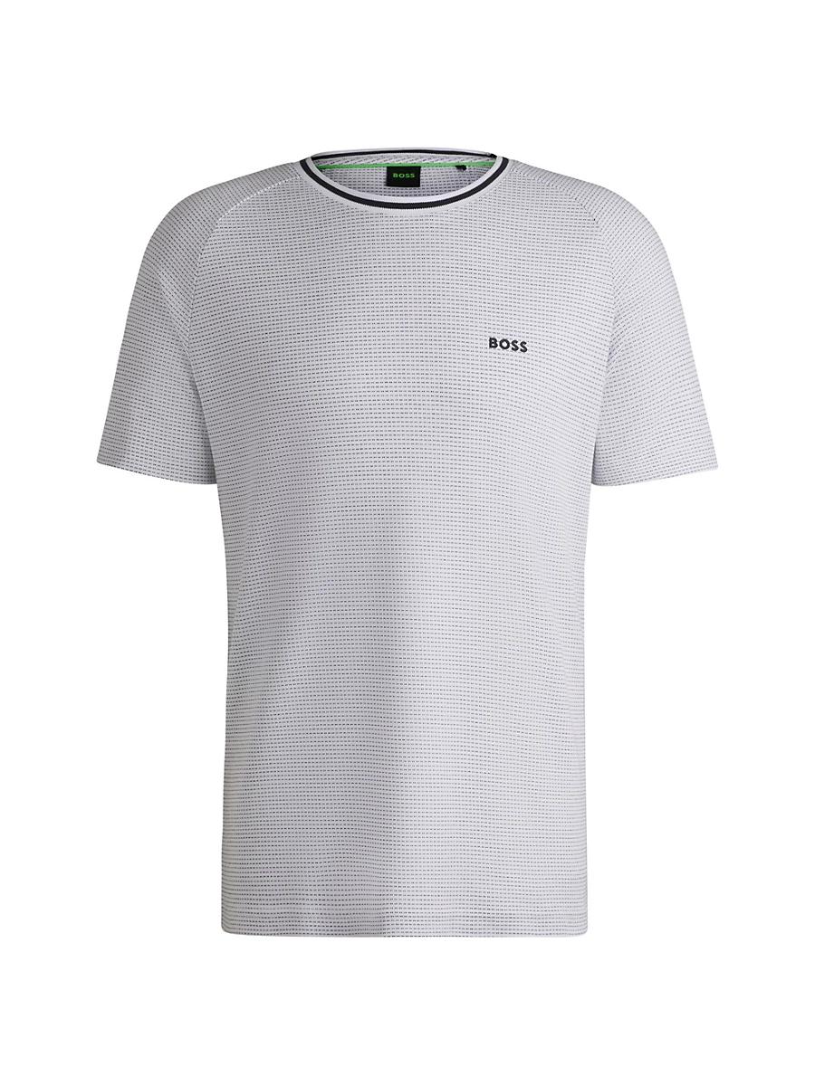 Mens Cotton-Jacquard Relaxed-Fit T-Shirt Product Image