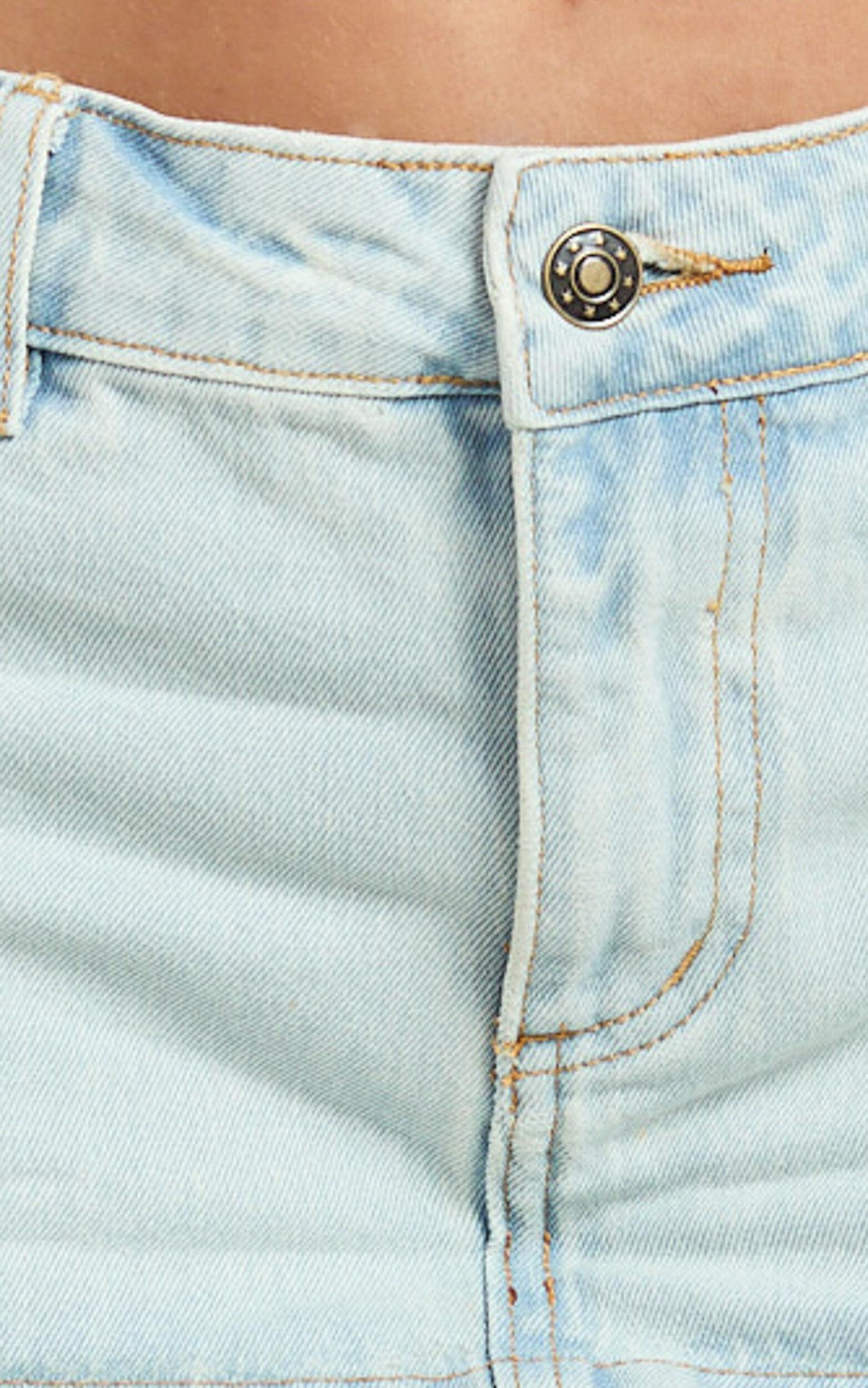 Lioness - Rhode Mini Skirt in Light Denim Product Image