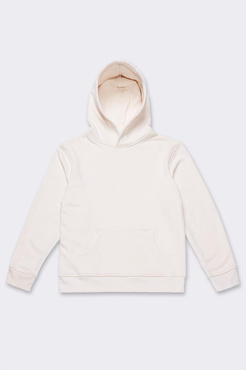 Women's Organic Hoodie Sweatshirt in Natural Product Image
