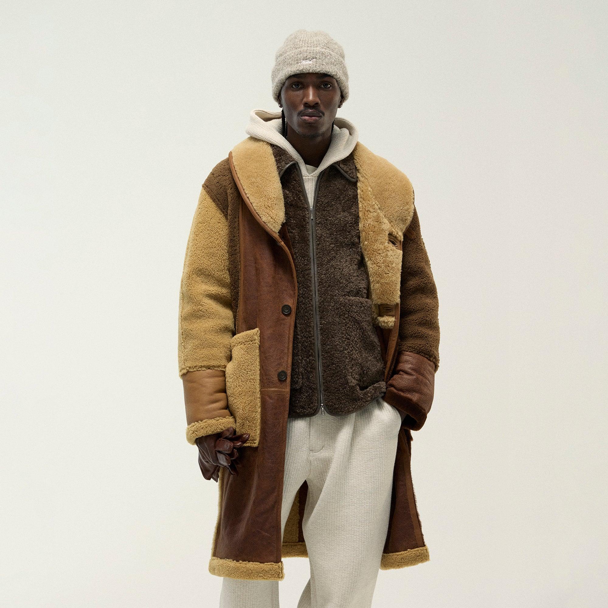 Kith Shearling Patchwork Becker Coat - Mesa Male Product Image