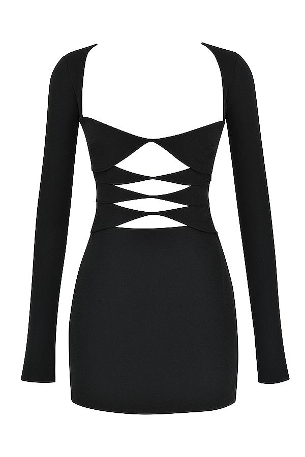 Elize  black mini dress Product Image