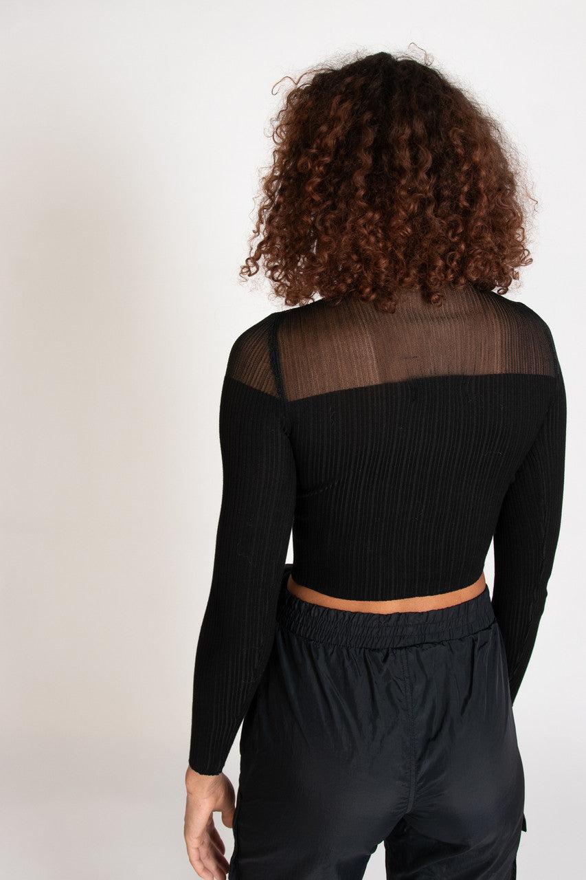 Mesh Top Pullover Product Image