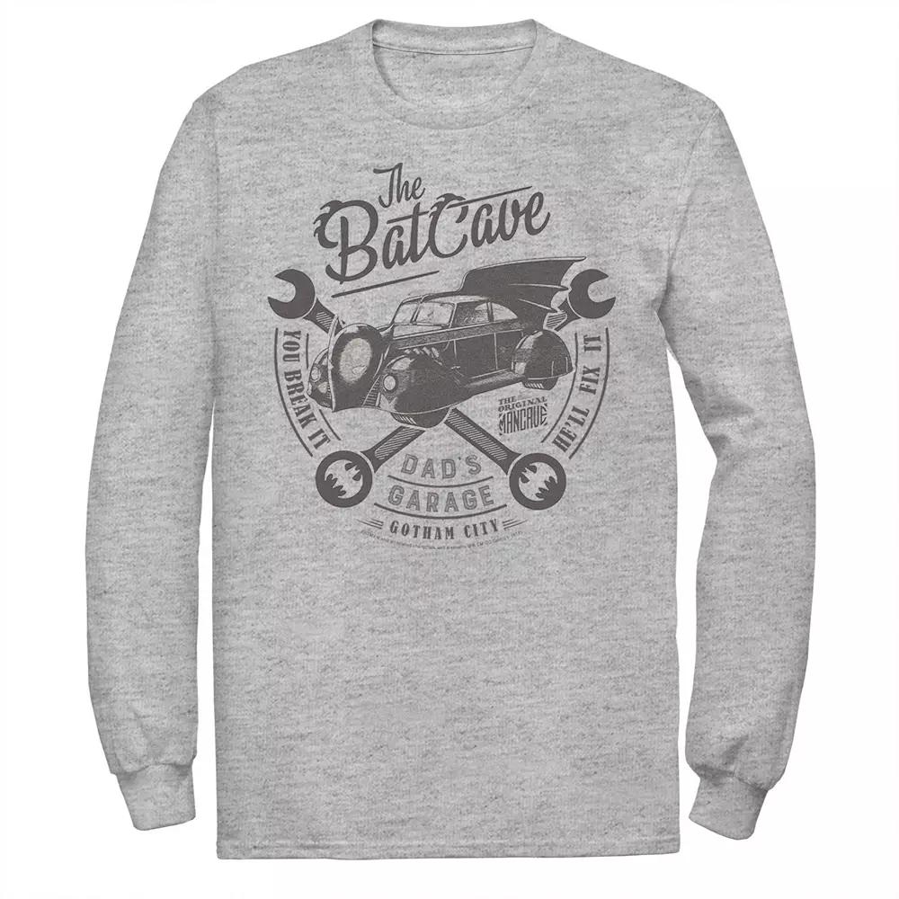 Men's DC Comics The Bat Cave Circle Text Poster Tee,  Product Image