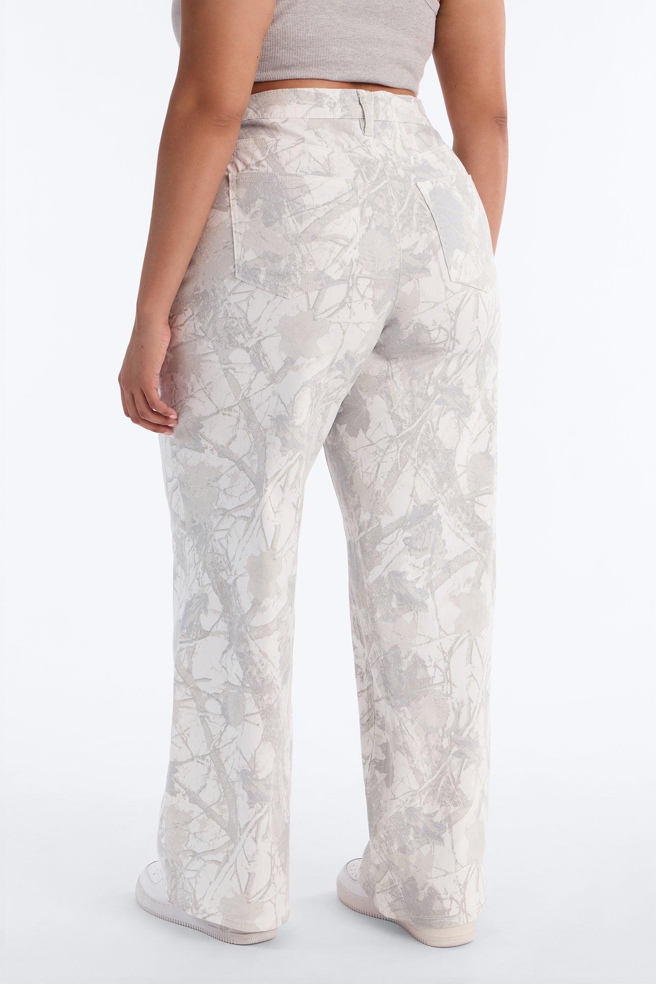 Raffi Mid Rise Camouflage Pant 33″ - Ivory/combo Female Product Image