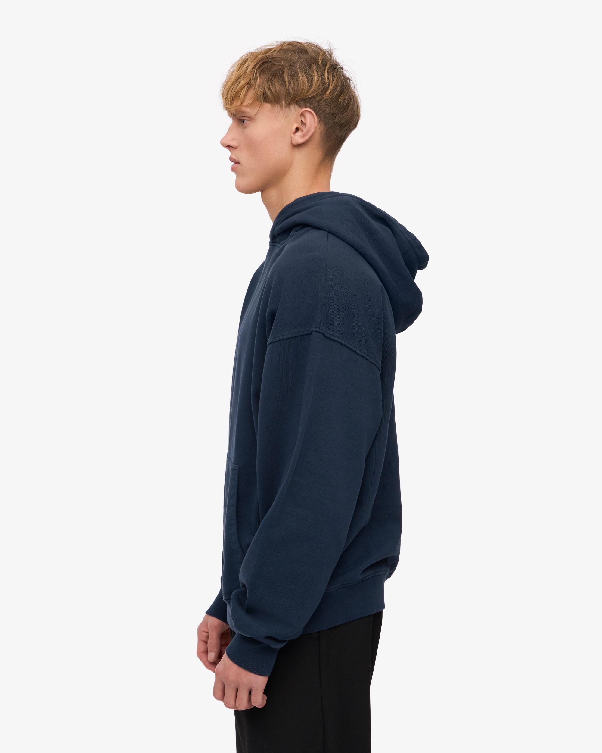 Organic Oversized Hood - Navy Blue Product Image
