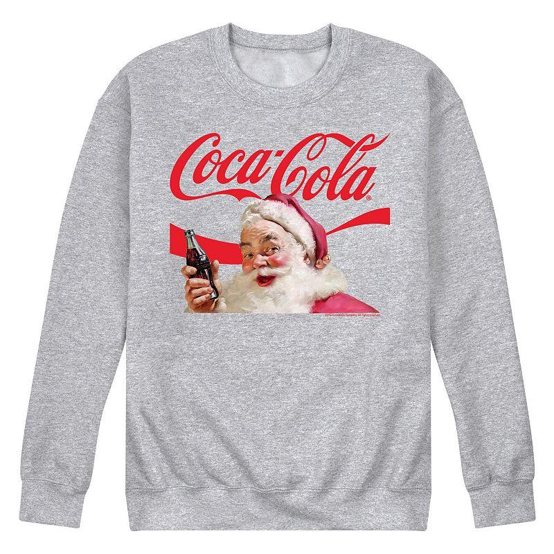 Men's CocaCola Santa Closeup Sweatshirt,  Product Image