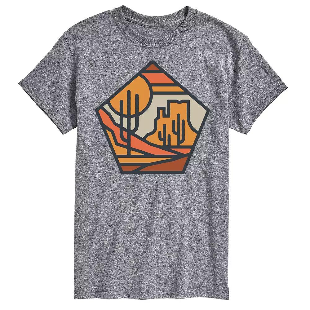 Big & Tall Cactus Line Art Tee, Men's,  Product Image