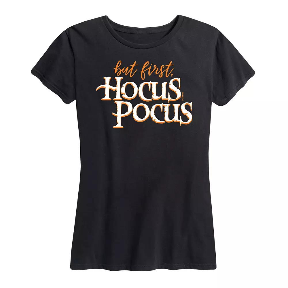 Disney's Hocus Pocus Women's But First Hocus Pocus Graphic Tee, Girl's,  Product Image