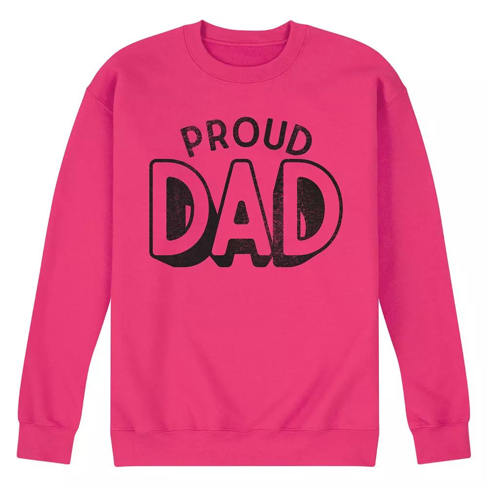 Men's Proud Dad Fleece Sweatshirt,  Product Image