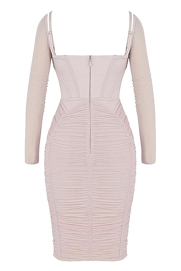 Freyja  crystal gathered corset dress Product Image