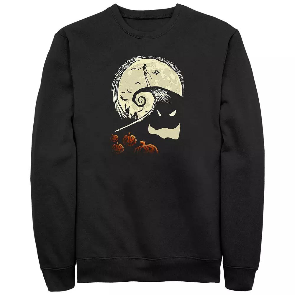 Disney's The Nightmare Before Christmas Jack On Oogie Boogie Hill Men's Graphic Fleece, Size: Medium, Black Product Image