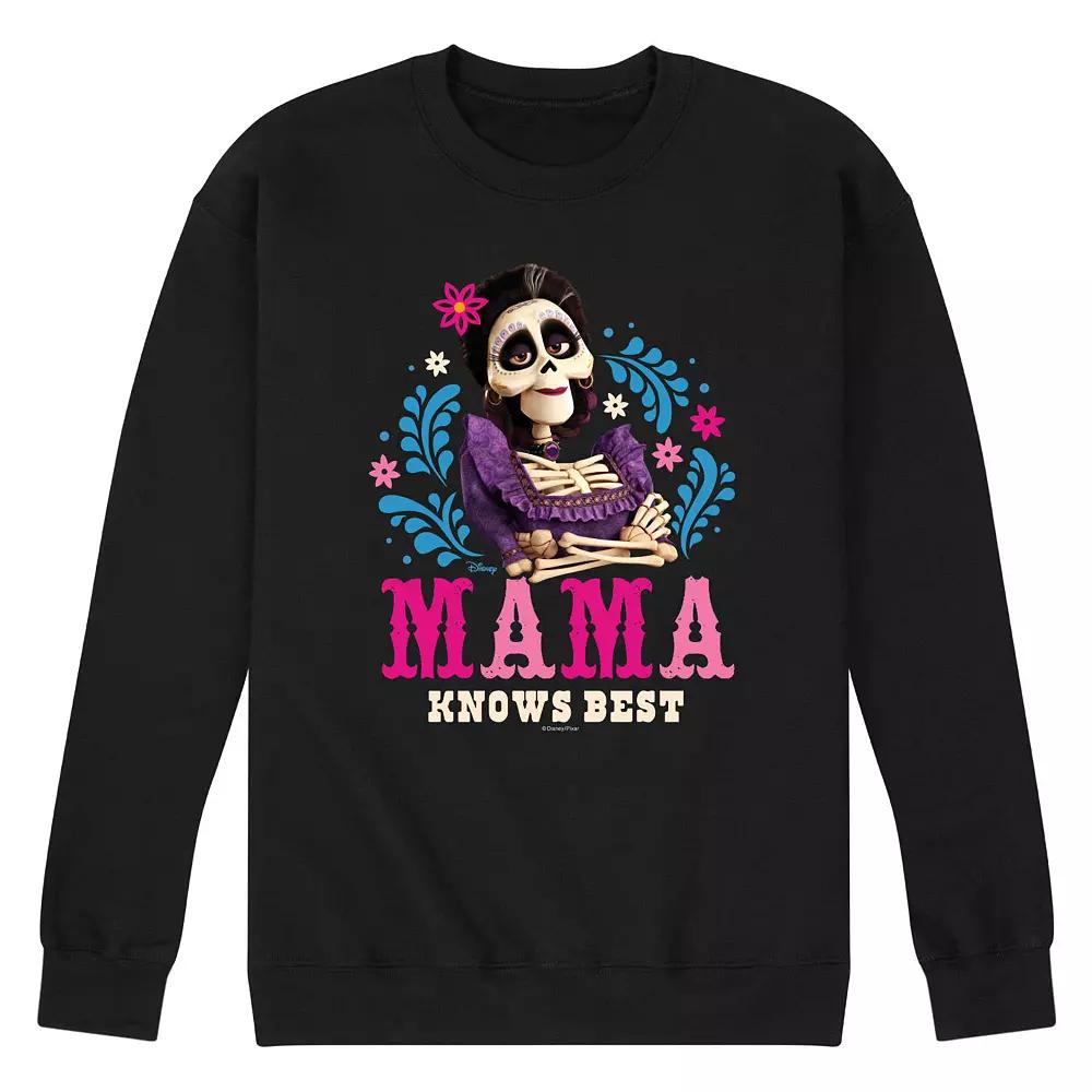 Disney / Pixar's Coco Imelda Men's Mama Knows Best Fleece Sweatshirt,  Product Image