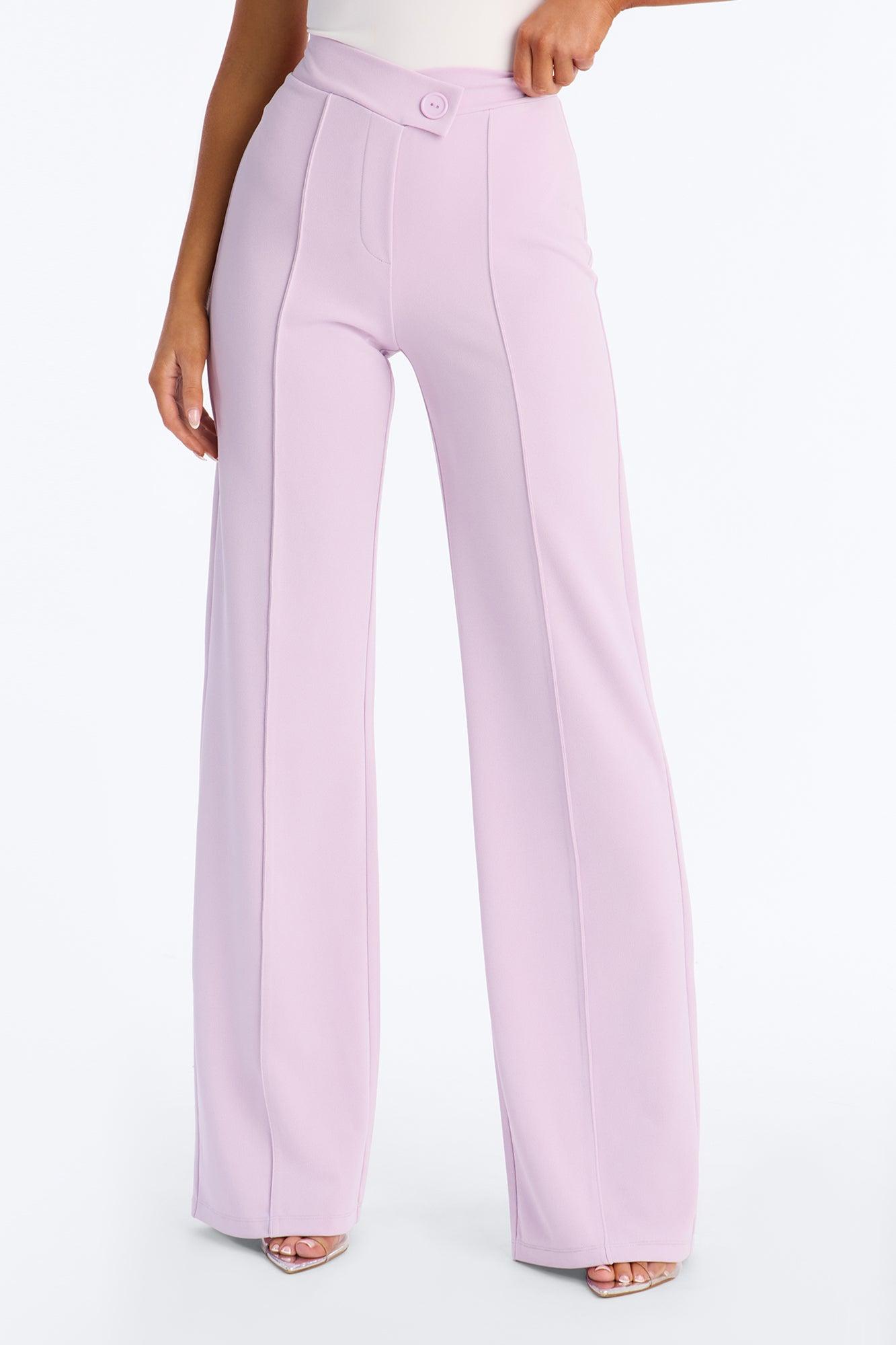 Call It Even Wide Leg Dress Pants - Orchid Female Product Image