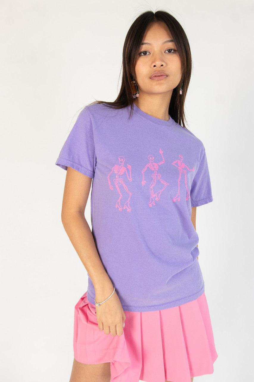Oversized Roller Skate Skeleton Shirt Product Image