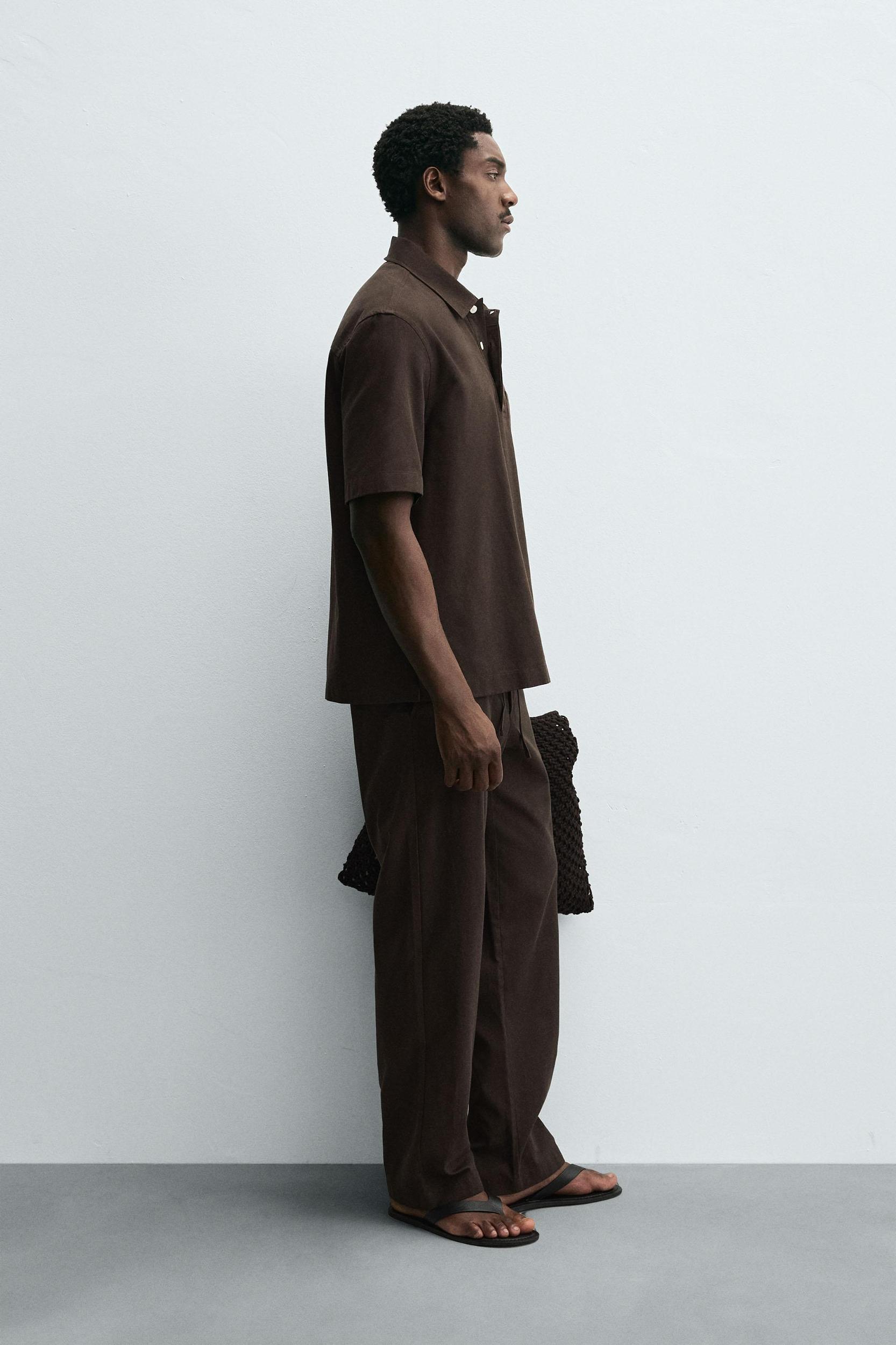 LYOCELL - COTTON POLO SHIRT Product Image