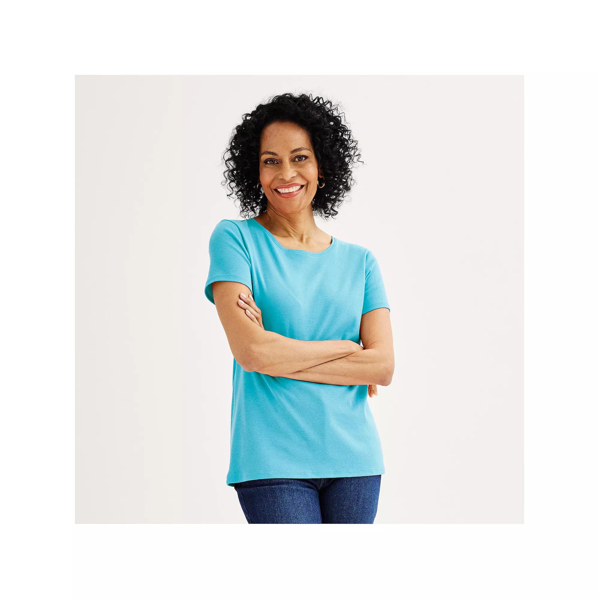 Women's Croft & Barrow® Essential Crewneck Tee,  Product Image