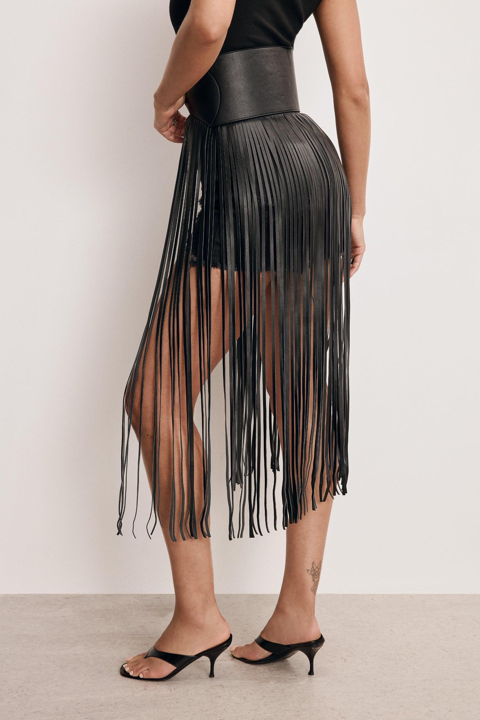 FESTIVAL FRINGE BELT | BLACK001 Product Image