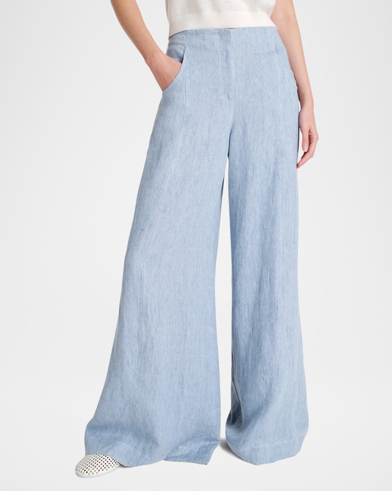 Demie Wide-Leg Hemp Trousers  Product Image