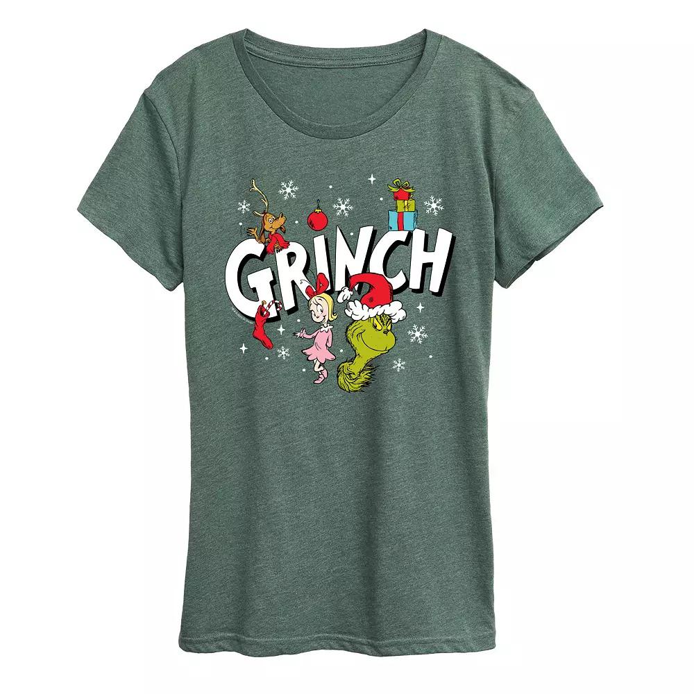 Women's Dr. Seuss Grinch Group Graphic Tee,  Product Image