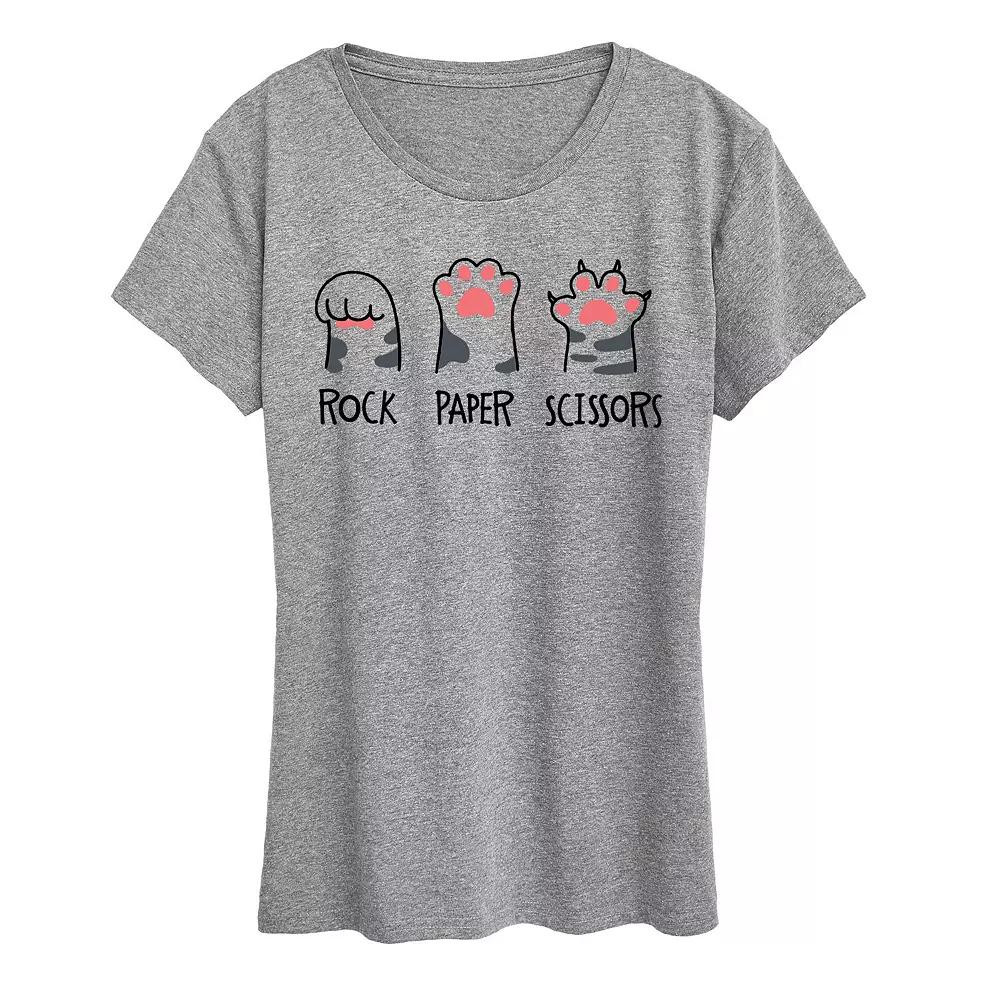 Women's Rock Paper Claws Graphic Tee, Girl's,  Product Image
