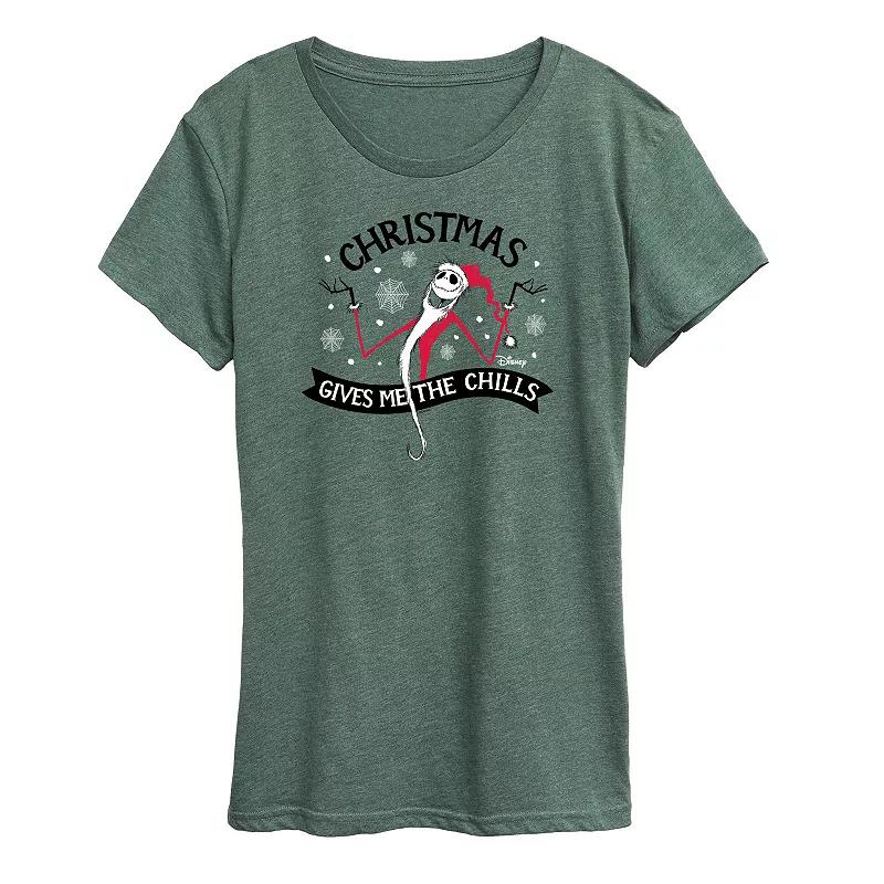 Disney's Nightmare Before Christmas Women's Chills Graphic Tee, Girl's,  Product Image