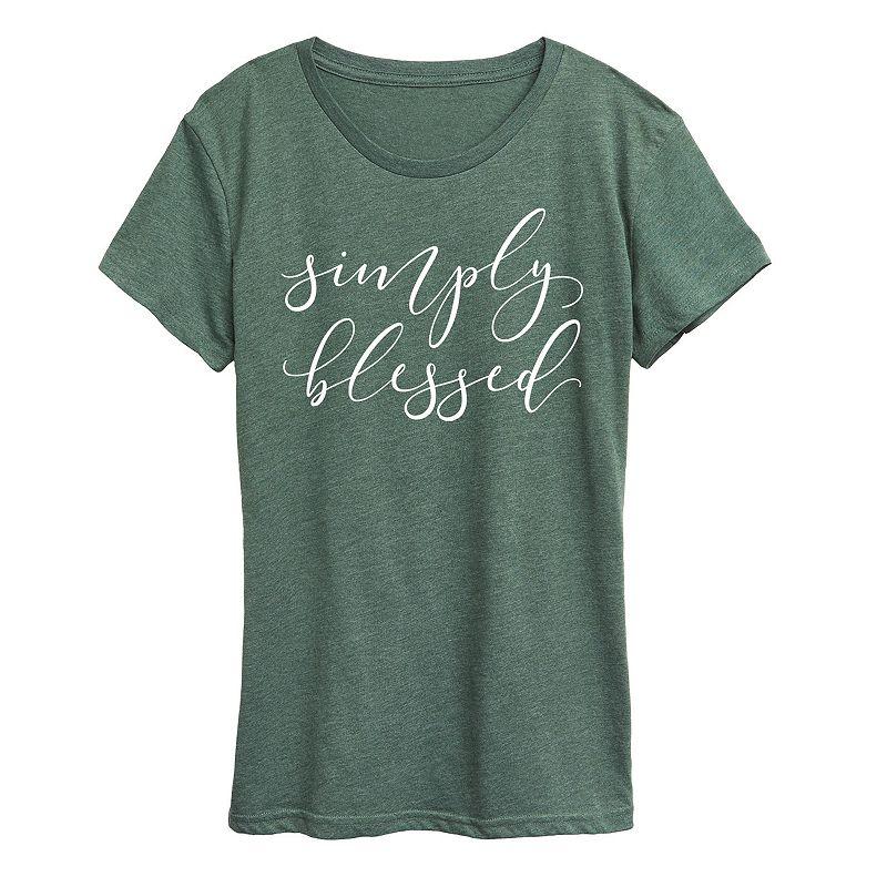 Womens Simply Blessed Graphic Tee, Girls Product Image